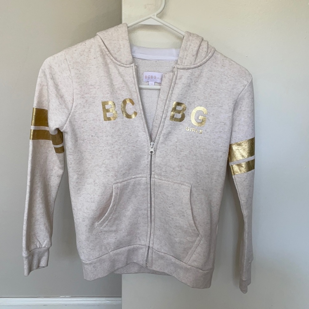 BCBG Girls Zip up hoodie sweatshirt Medium